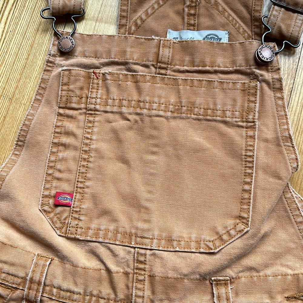 Madewell Tan Brown Canvas Overalls Romper - Picture 4 of 7